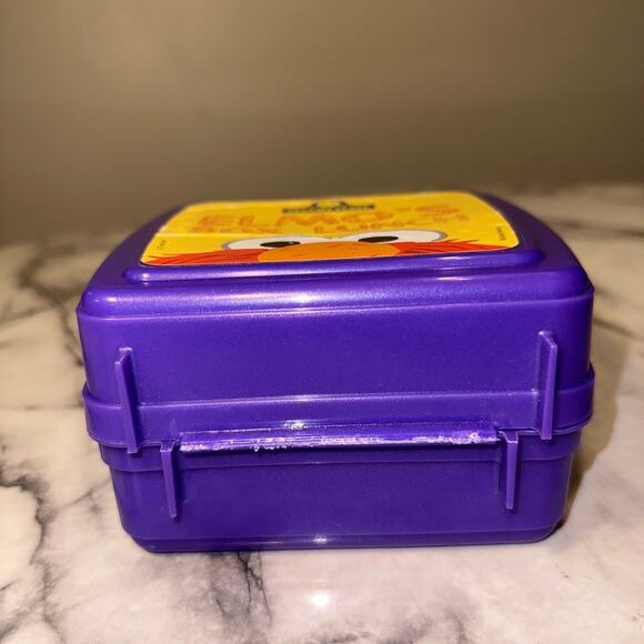 VINTAGE ELMO Lunch Box Plastic Whirley MadeInUSA Plastic 8x6x3" - Picture 5 of 9